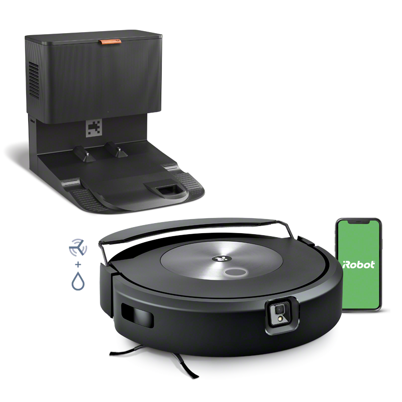 iRobot i755020 Roomba i7 plus Wi-Fi Connected Robot Vacuum with Automatic  Dirt Disposal (7550)